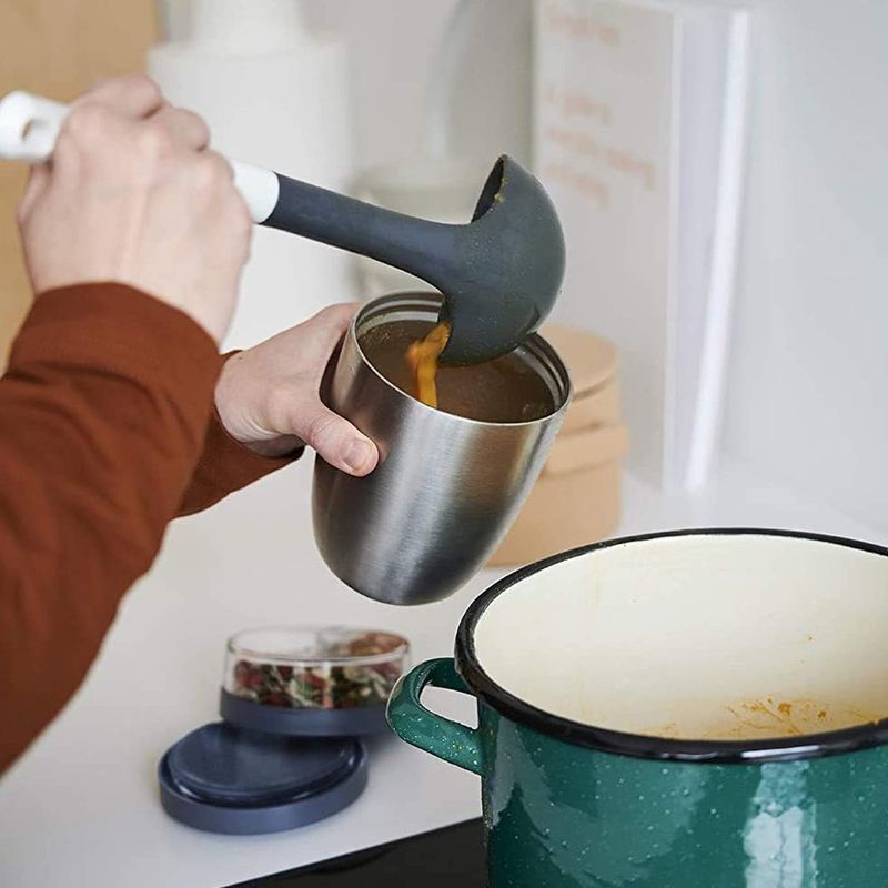 Lunchpot Ellipse Mini con 2 Compartimentos Color Negro Nórdico