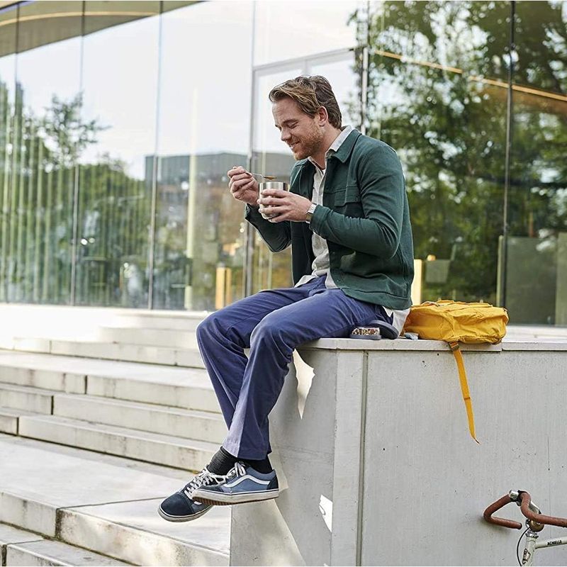 Lunchpot Ellipse Mini con 2 Compartimentos Color Negro Nórdico