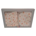 Set de Frazada y Cojín para Bebé con Estampado de Naranjas