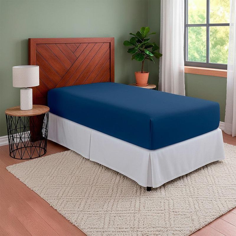 Sabana Cobertor Manhattan Tamaño Imperial Color Azul