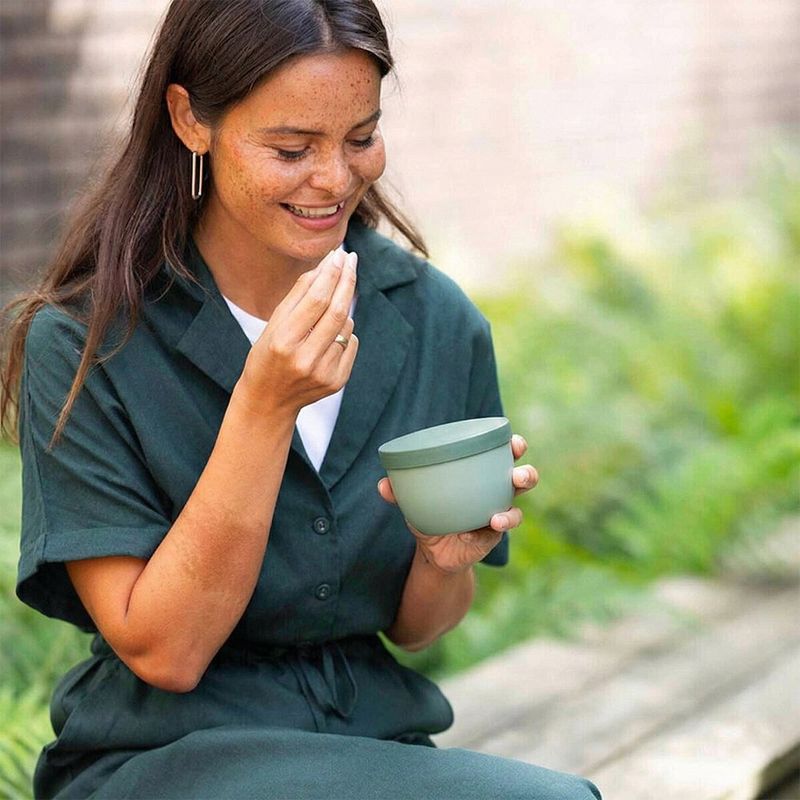 Bowl Snackpot Bento con Tapa Color Salvia Nórdica