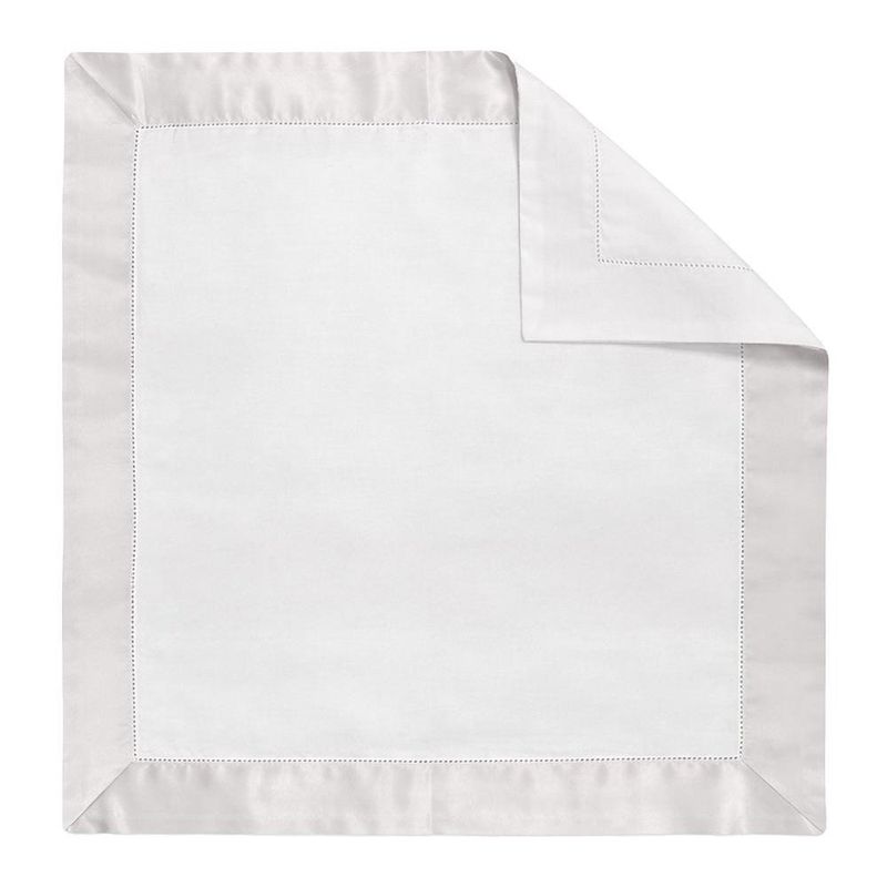 Funda Landon para Cojín Euro de 66 x 66 cm con Borde Gris