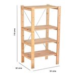 Estantería Viena de Madera 4 Repisas