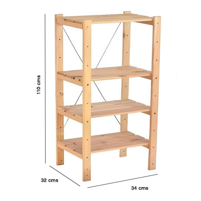 Estantería Viena de Madera 4 Repisas