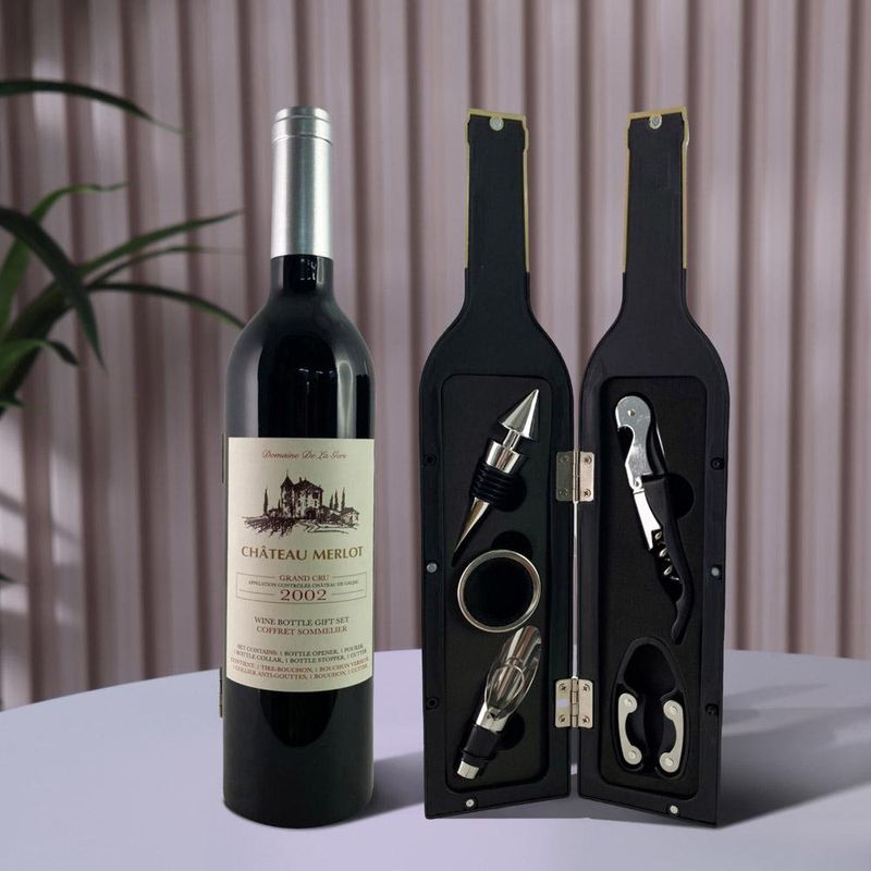 Set de Accesorios para Vino 7.2x7.2x32 Cm