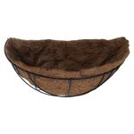 Maceta de Pared de 16 plg con Forro de Fibra de Coco