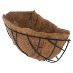 Maceta de Pared de 16 plg con Forro de Fibra de Coco