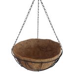 Maceta Colgante de 16 plg con Forro de Fibra de Coco