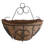 Maceta Colgante de 14 plg con Forro de Fibra de Coco