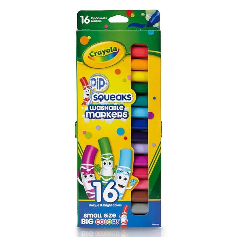 Set de 16 Marcadores Lavables Crayola Pip Squeaks Skinnies Multicolor