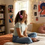 Audífonos Inalámbricos JBL Junior 320BT para Niños Color Morado