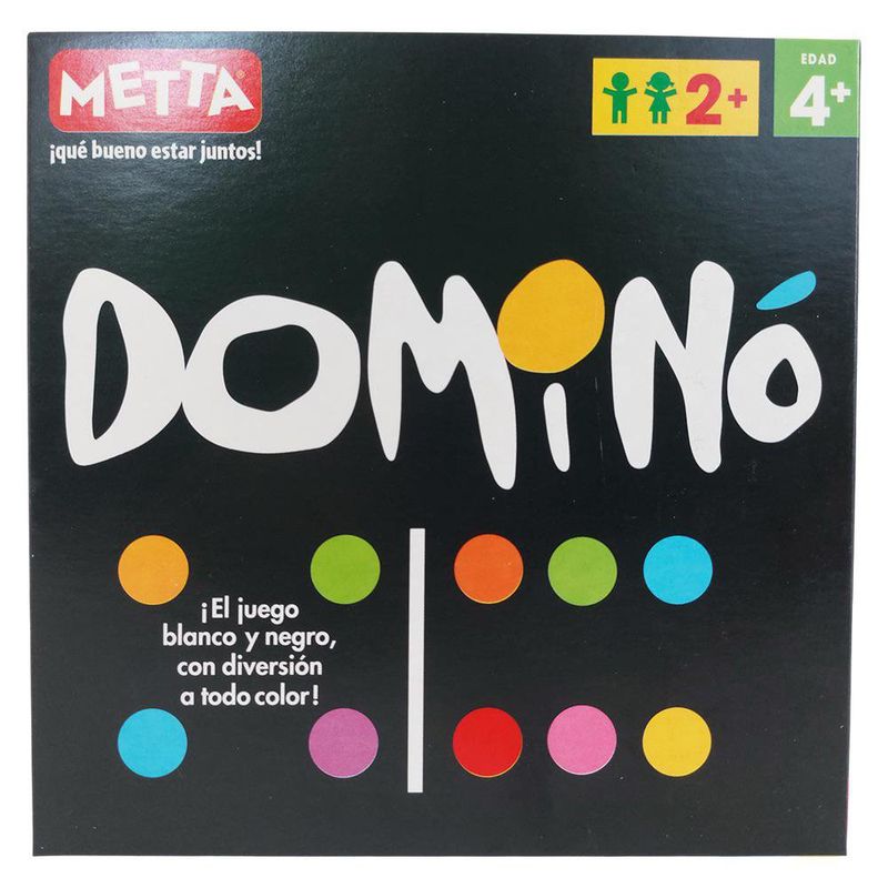 Juego Dominó Clásico Metta con 28 Fichas a Todo Color