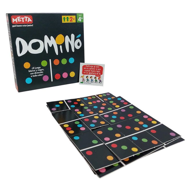 Juego Dominó Clásico Metta con 28 Fichas a Todo Color