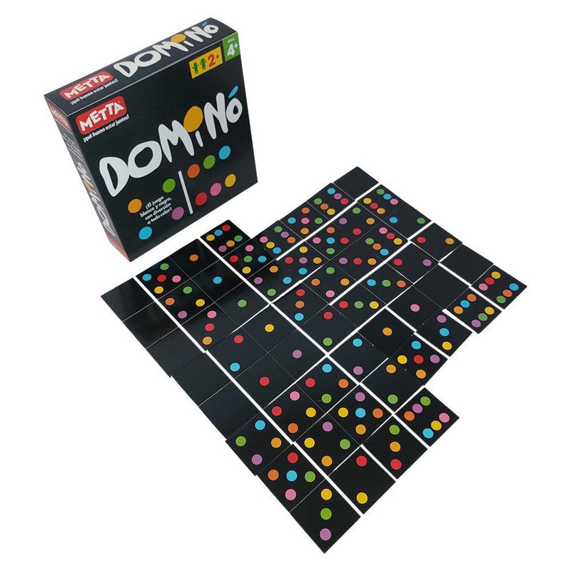 Juego Dominó Clásico Metta con 28 Fichas a Todo Color
