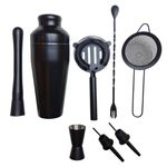 Set de Bar de 8 Piezas en Color Negro