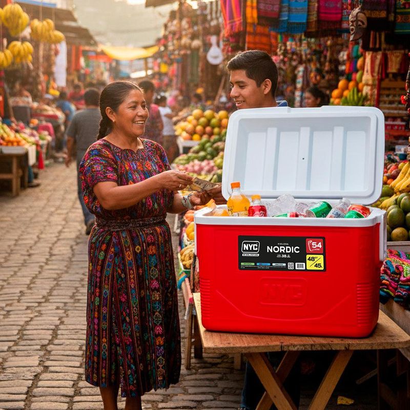 Hielera Nordic 45.5 Litros - Colores Surtidos