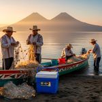 Hielera Cancún 20 Litros Colores Azul y Rojo