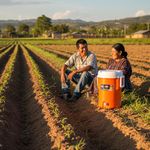 Termo con Dispensador 19 Litros Naranja