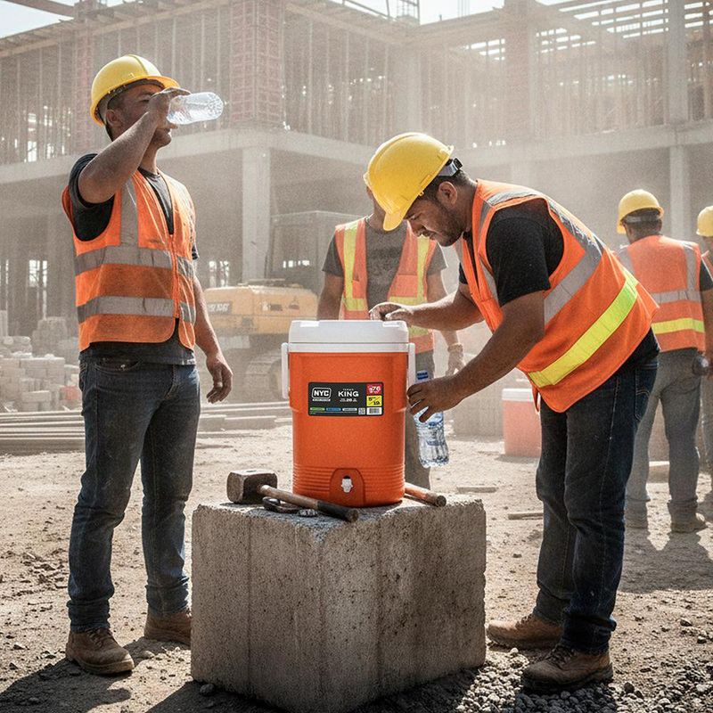 Termo con Dispensador 19 Litros Naranja