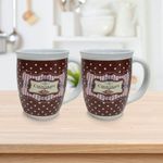 Set De 2 Mugs Bajos Chocolate - Toscana