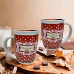Set De 2 Mugs Bajos Chocolate - Toscana