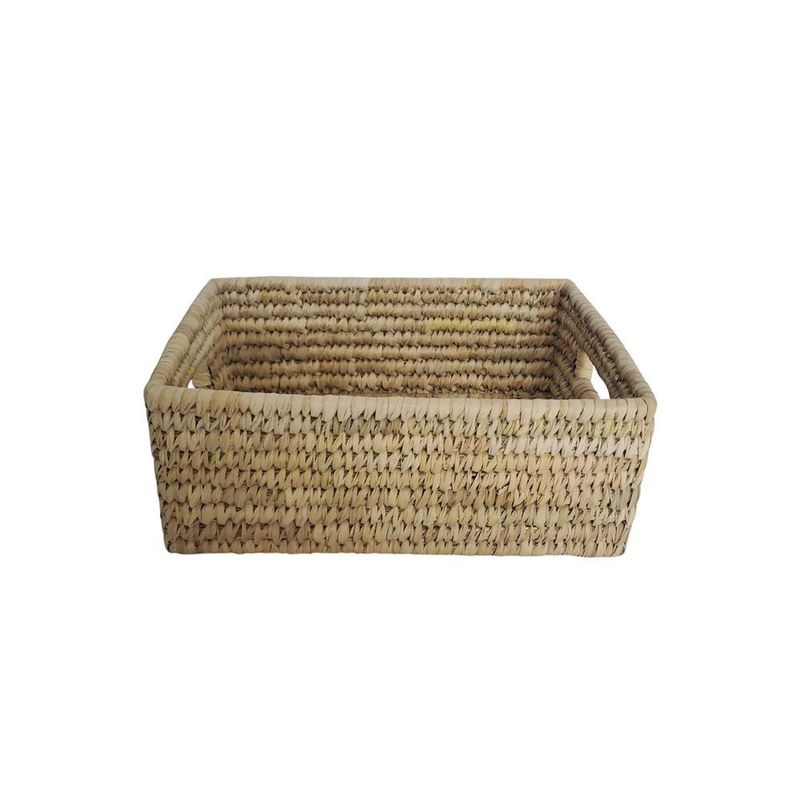 Set de 3 Canastas Rectangulares Tejido Natural Decorativo