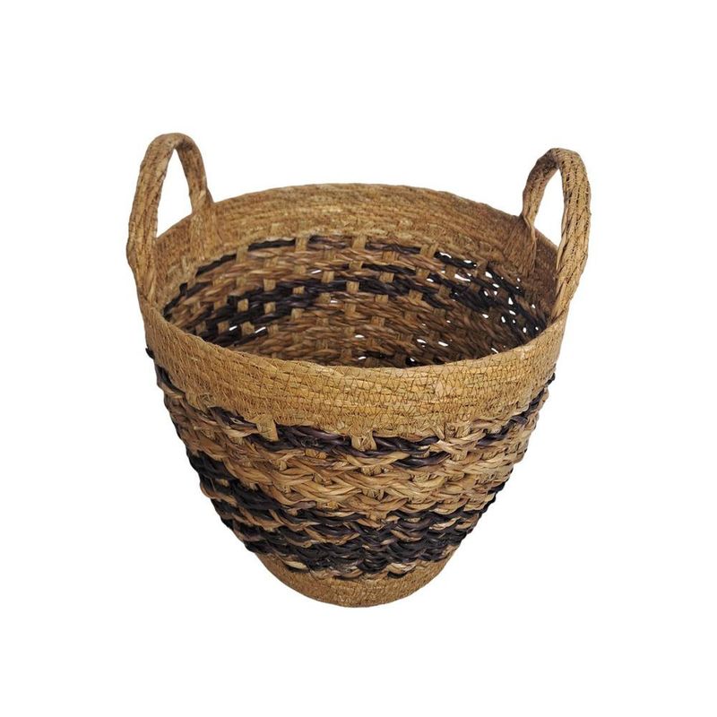 Set de 3 Canastas Cónicas Tejido Natural