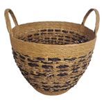 Set de 3 Canastas Cónicas Tejido Natural