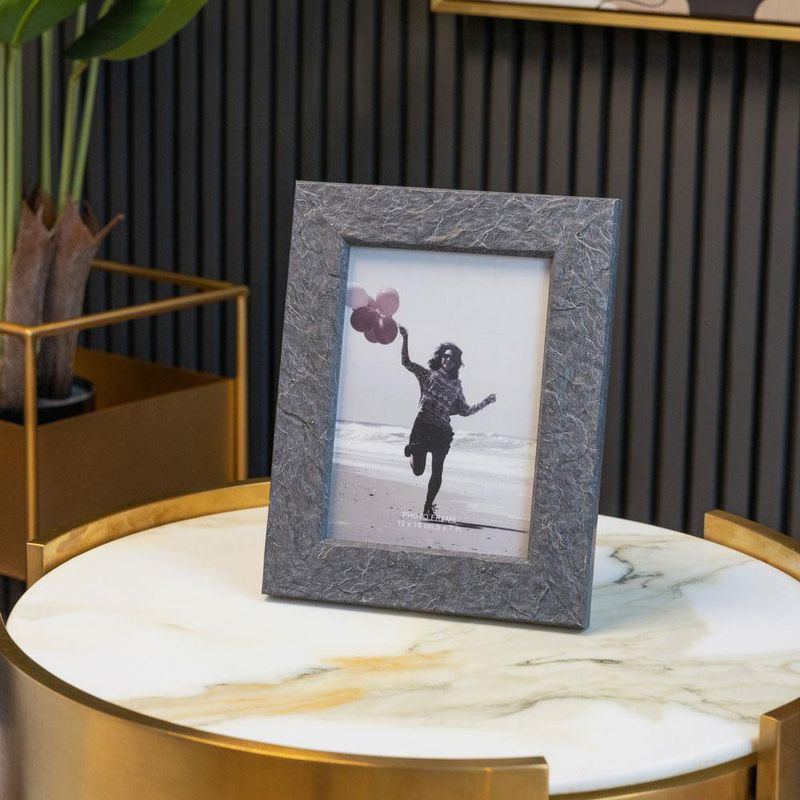 Marco Decorativo Negro Texturizado