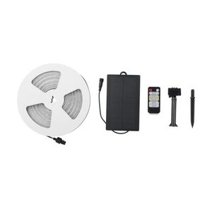 Tira LED TecnoLite RGB IP44 para Exterior con Panel Solar y Control