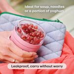 Lunchpot Ellipse con 2 Compartimentos Color Vivid Mauve