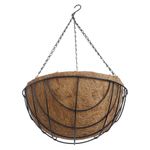 Maceta Colgante de 12 plg con Forro de Fibra de Coco
