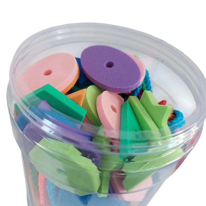 Juego Enlaces Grande con Figuras de Espuma y Cintas Multicolor