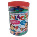 Juego Enlaces Grande con Figuras de Espuma y Cintas Multicolor