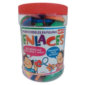 Juego Enlaces Grande con Figuras de Espuma y Cintas Multicolor