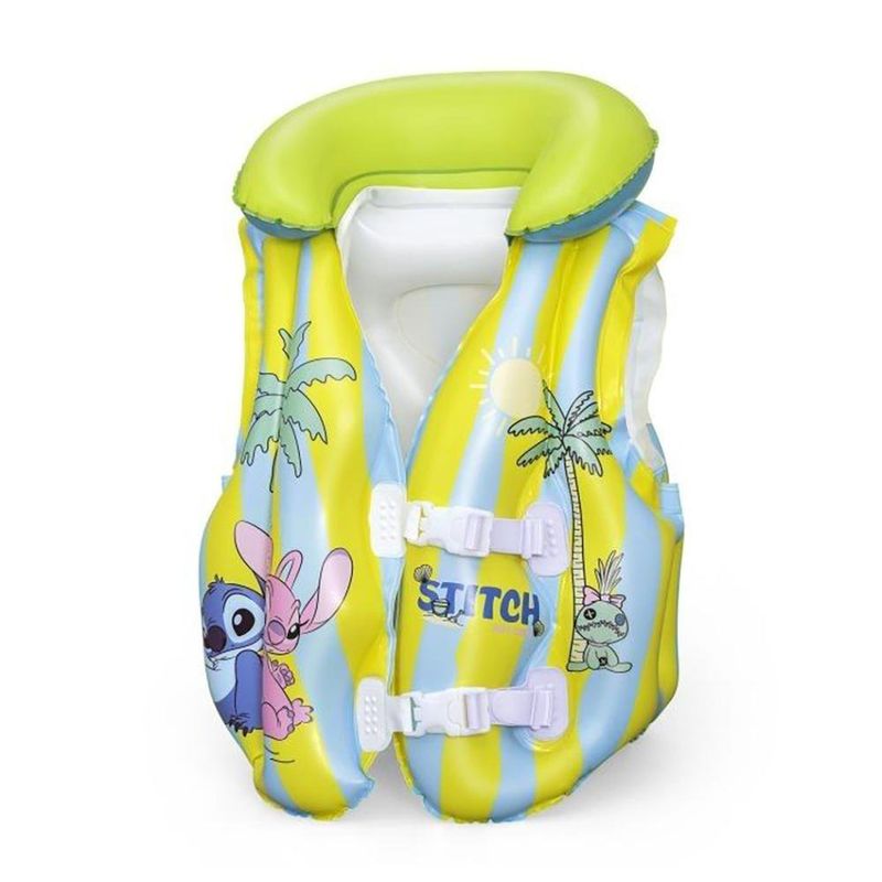 Chaleco Salvavidas Infantil Inflable Diseño Stitch