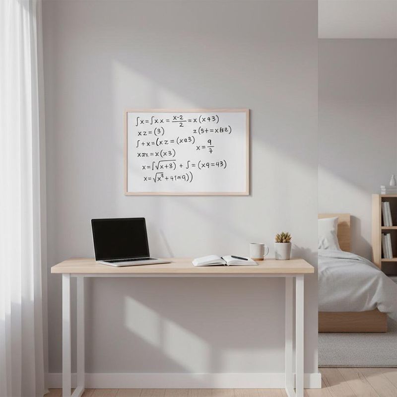 Pizarra Acrilica Marco de Madera 40 x 60 cm