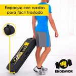 Kit de Barra y Pesas Ajustables de 110 lb con Estuche y Ruedas