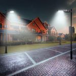 Lámpara Solar para Iluminación Exterior LED Tipo Street 100W Automía 8-12 Horas