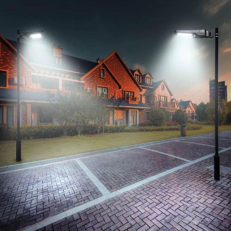 Lámpara Solar para Iluminación Exterior LED Tipo Street 100W Automía 8-12 Horas