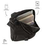 Bolso Mediano Crossover Porta Tablet 10 Plg TTB Color Negro