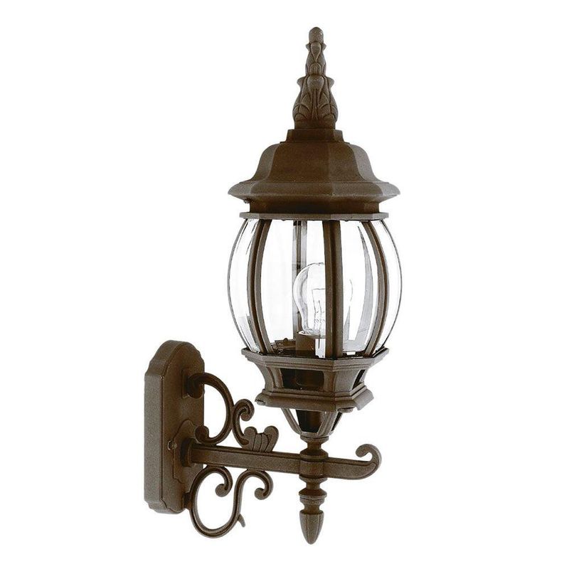 Farol para Pared Base E27 para Exterior Siena Negro