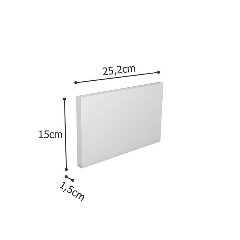 Zócalo Para Gabinete Blanco 25.2 X 15 Cm - Z