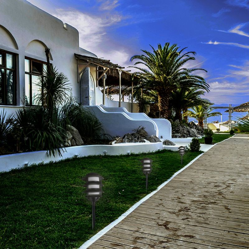 Farol de Poste IP44 Negro