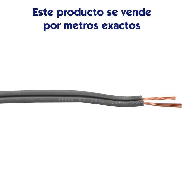 Cable Paralelo SPT de 2 x 12 Awg Color Gris