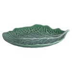 Bandeja con Diseño de Hoja de Repollo