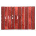 Malla Decorativa Bamboo de 21 x 31 cm Color Rojo