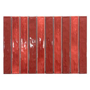Malla Decorativa Bamboo de 21 x 31 cm Color Rojo