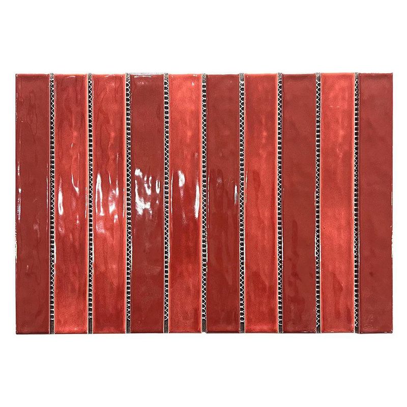 Malla Decorativa Bamboo de 21 x 31 cm Color Rojo