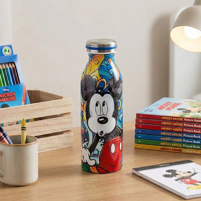 Pachón de Acero Inoxidable de 500 ml con Diseño de Mickey